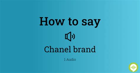 chanel brand pronunciation in hindi